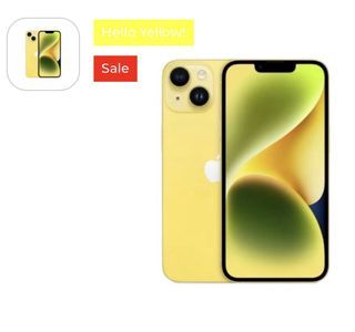 Installment Plan Available「New」 iPhone 14 128GB Yellow 「Sealed & Non-Activated Set」