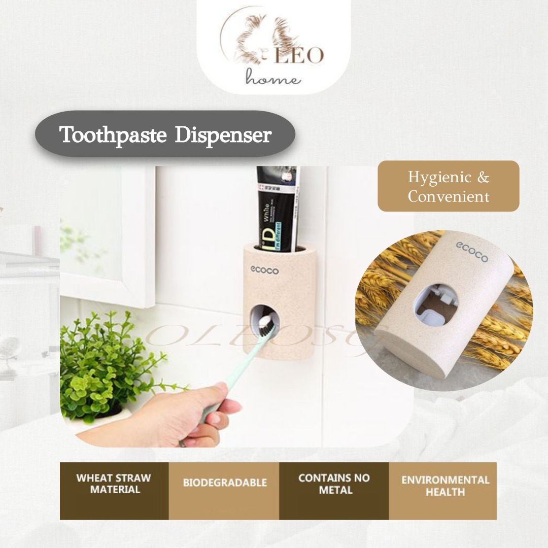 [Instock] Ecoco *No Drill* Toothpaste Automatic dispenser Convenient