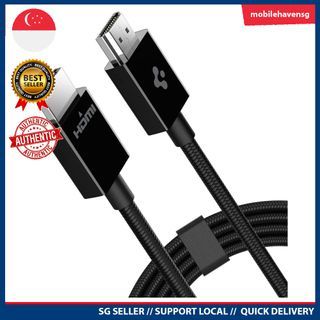 [instock] Spigen 8K HDMI 2.1 Cable 60Hz 4K/120Hz Dynamic HDR Ultra High Speed PB2001 - Black
