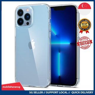 [instock] Spigen Compatible for iPhone 13 Pro Max Case Ultra Hybrid - Crystal Clear