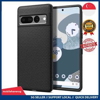 [instock] Spigen Liquid Air Back Cover Case Compatible with Google Pixel 7 Pro (Matte Black | TPU)