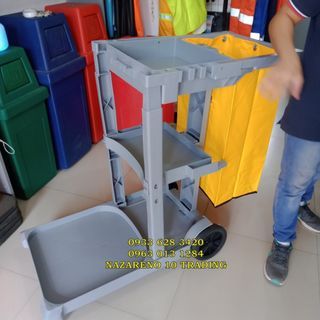 Janitorial Cleaner Cart with vinyl Bag Heavy Duty