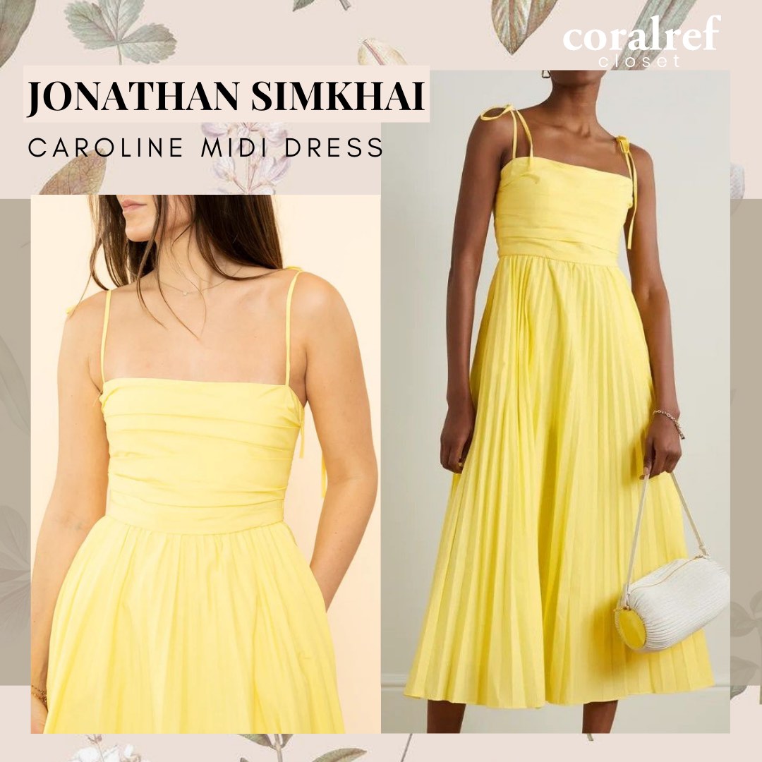 Jonathan simkhai clearance yellow dress