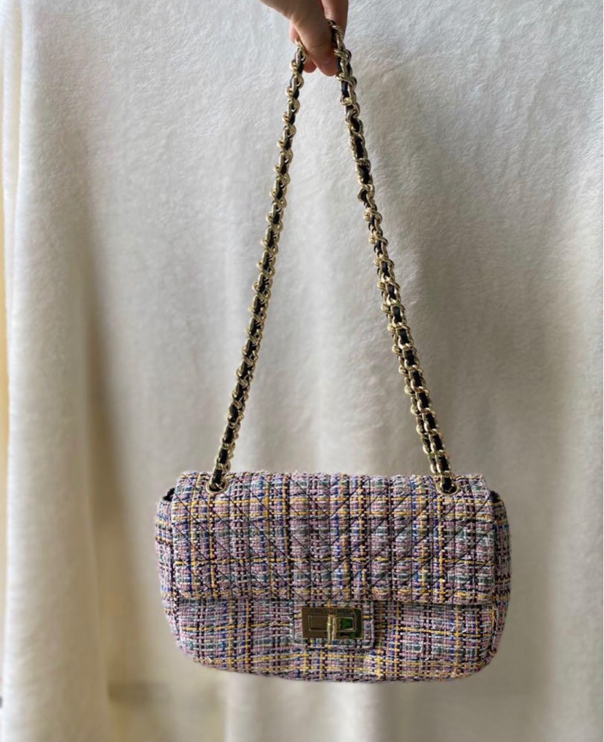 KARL LAGERFELD TWEED BAG on Carousell