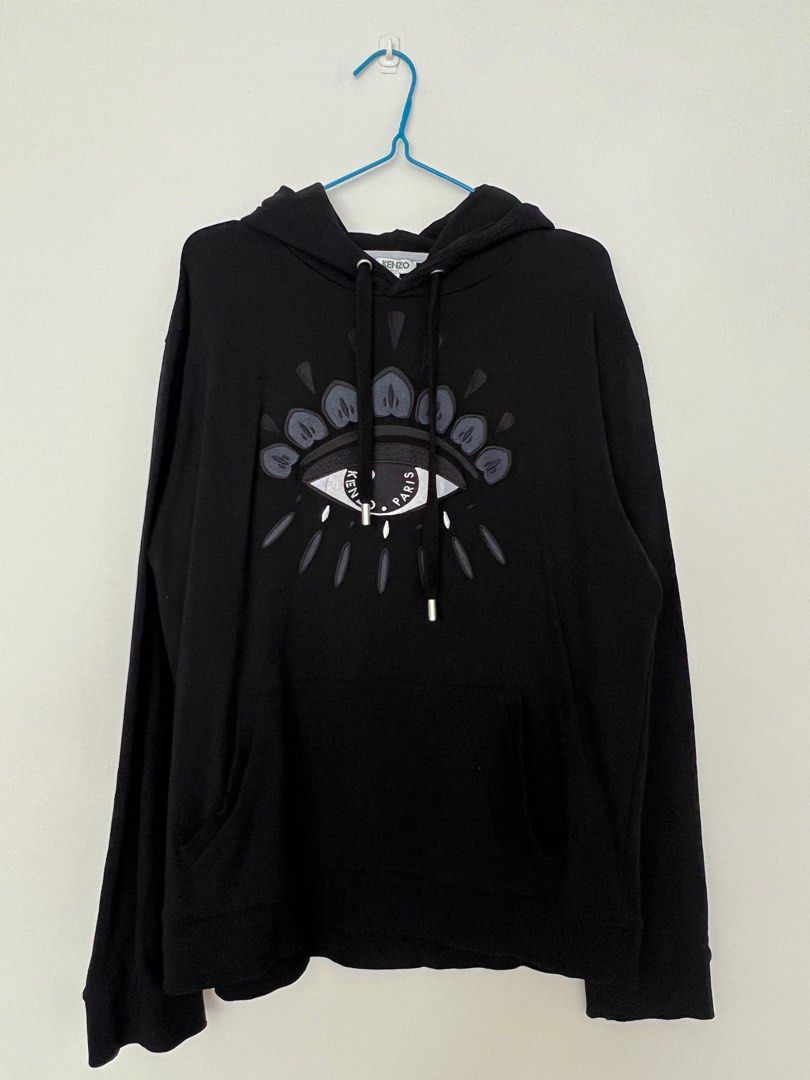 kenzo black eye hoodie
