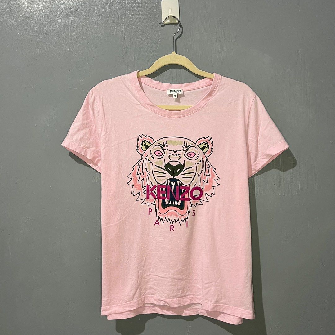 krise fiber håndtag Kenzo Light Pink Tee Shirt, Women's Fashion, Tops, Shirts on Carousell