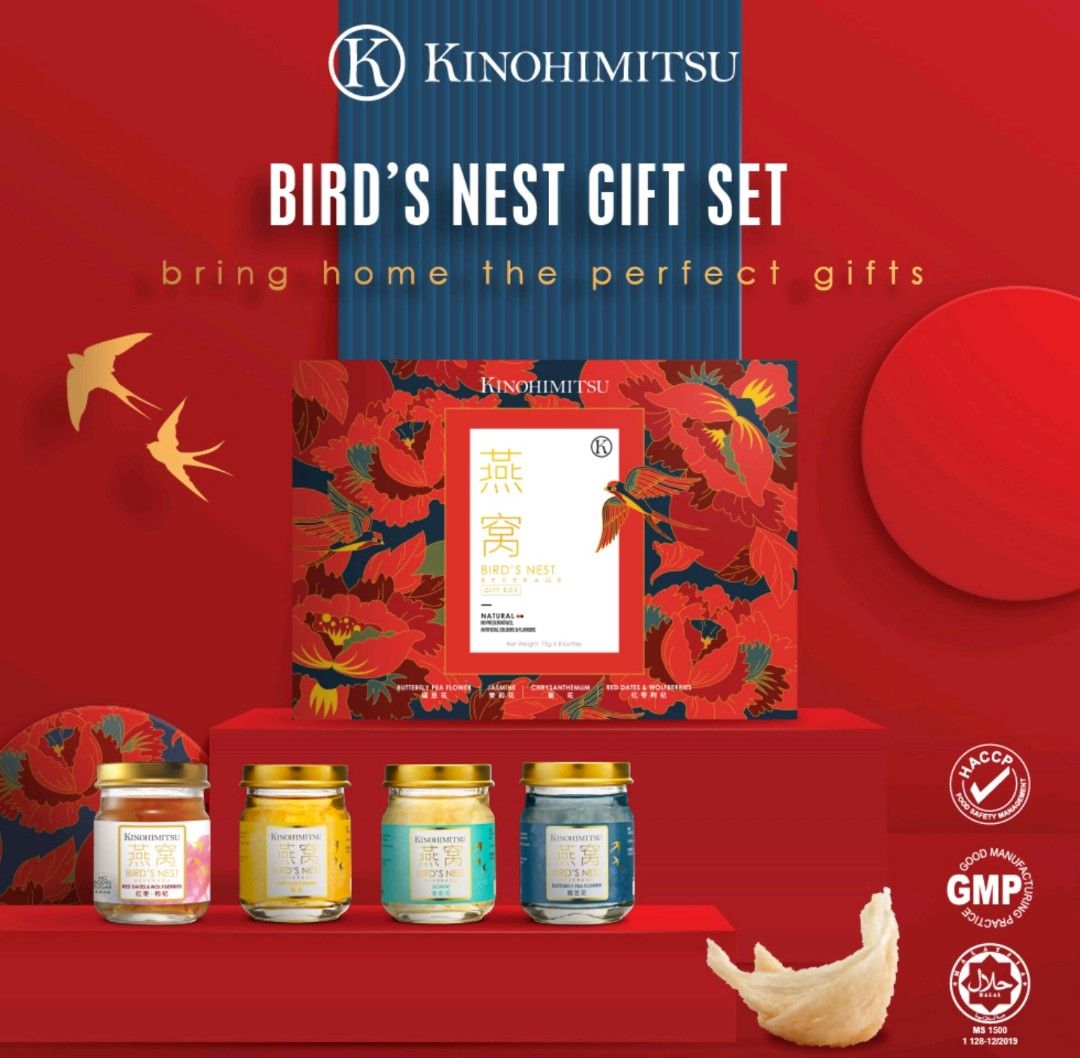 Kinohimitsu Bird Nest Gift Set/ 8 bottles Expiry 2025, Health