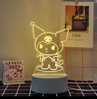 INSTOCK Kuromi/Keroppi/Melody/Hello Kitty/Cinnamon Roll/Bear/Dog LED Lamp