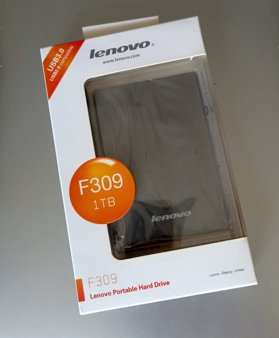Lenovo Portable Hard Disk F309 1TB, Computers & Tech, Parts