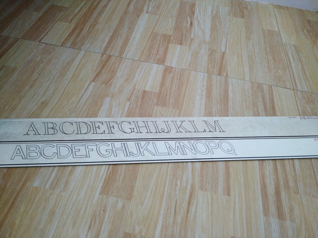 lettering guide, Hobbies & Toys, Stationary & Craft, Craft Supplies