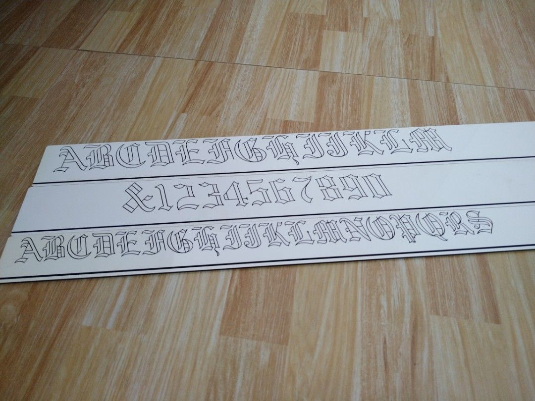 lettering guide, Hobbies & Toys, Stationary & Craft, Craft Supplies ...