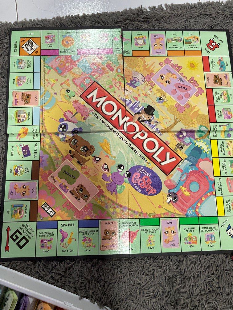 Littlest pet shop monopoly, Hobbies & Toys, Toys & Games on Carousell