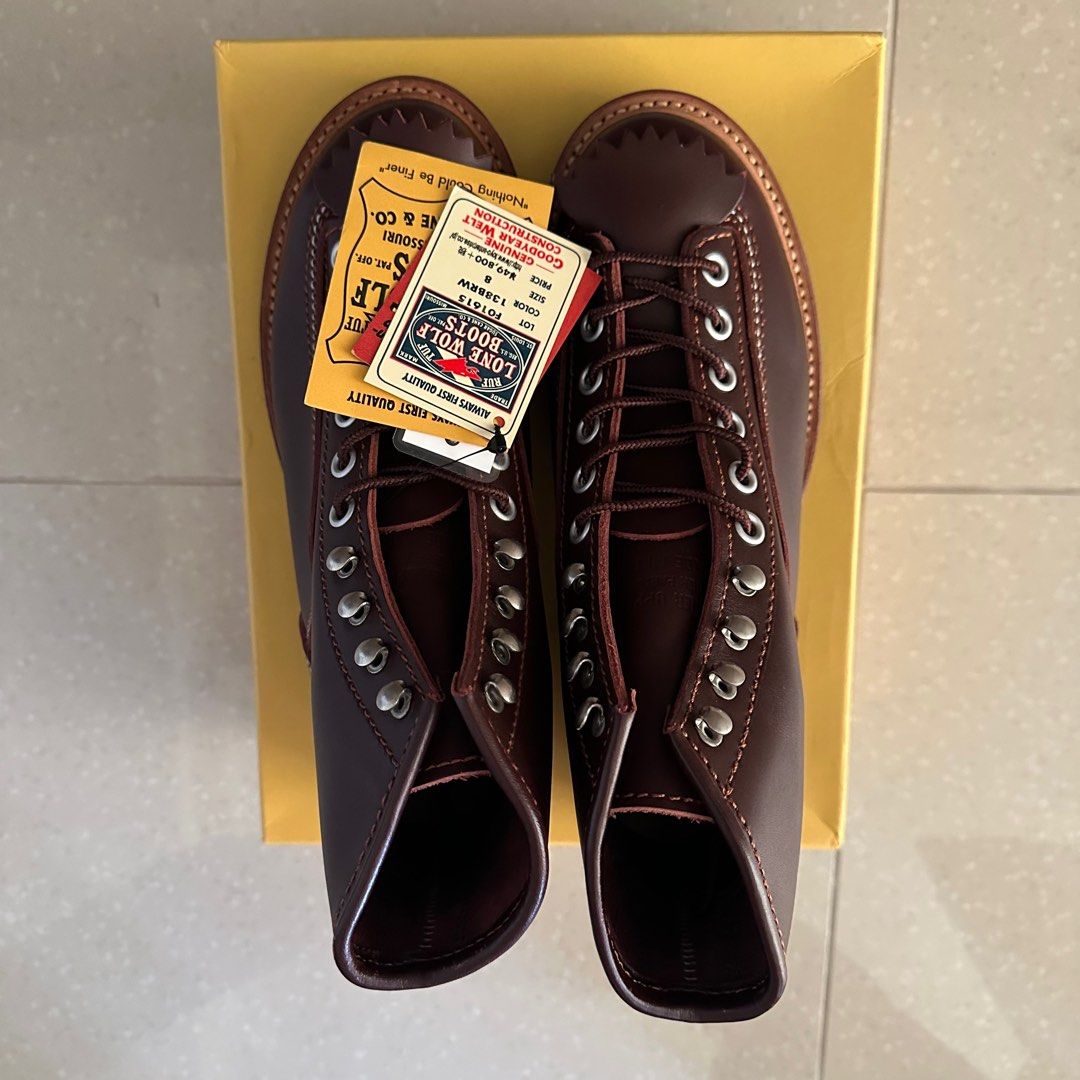 ロンウルフ LONE WOLF さようなら BOOTS ブラック サイズ7.5、7 1/2黒