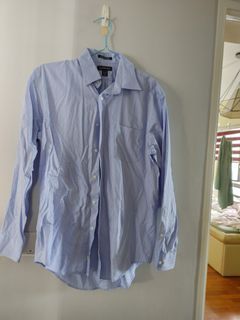 Long Sleeve Shirt (Blue, Striped)