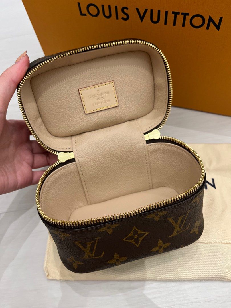 💯 Authentic LV, Monogram Nice Nano Vanity Bag, Luxury, Bags & Wallets on  Carousell