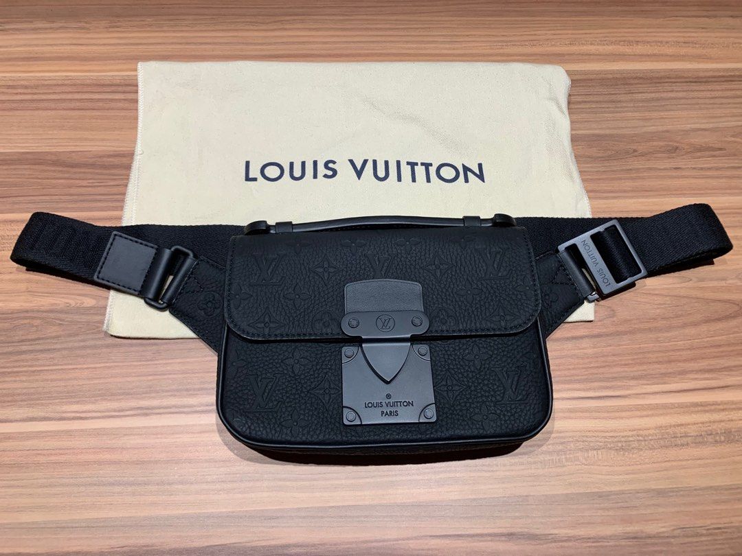 Louis Vuitton Monogram Macassar S Lock Sling Bag, myGemma