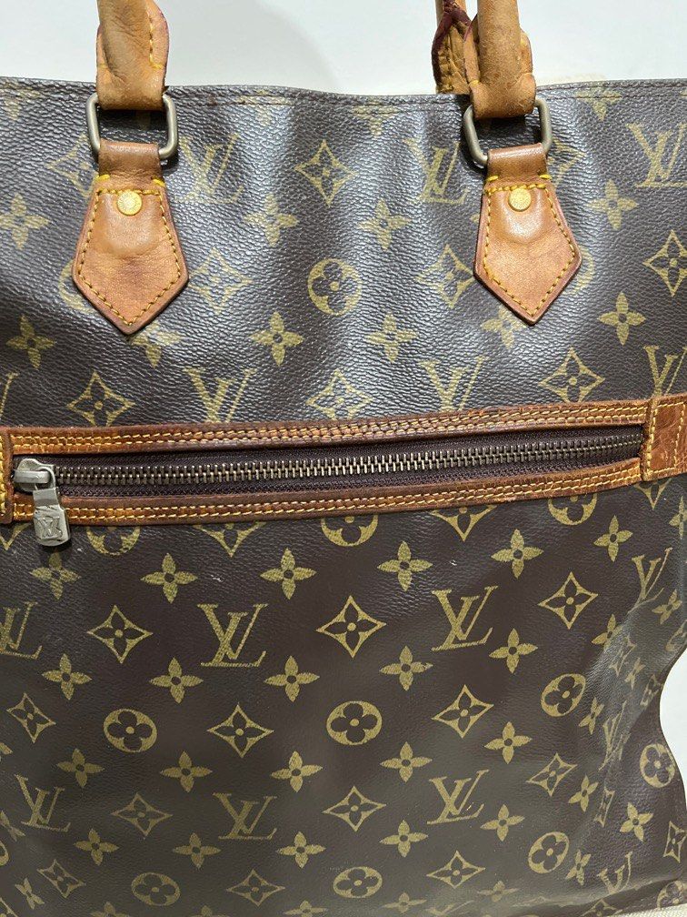 Upcycled painted vintage louis Vuitton sac plat tote bag monogram canvas  ocean waves mens womens unisex, Luxury, Bags & Wallets on Carousell