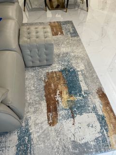 Molecule crayon rug carpet
