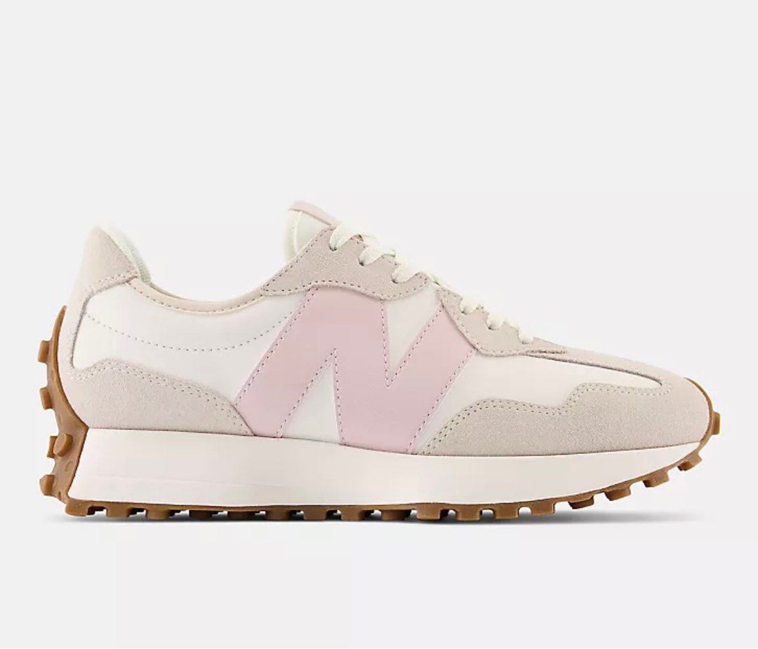 New Balance 327 Moonbeam with stone pink, Women's Fashion, Footwear