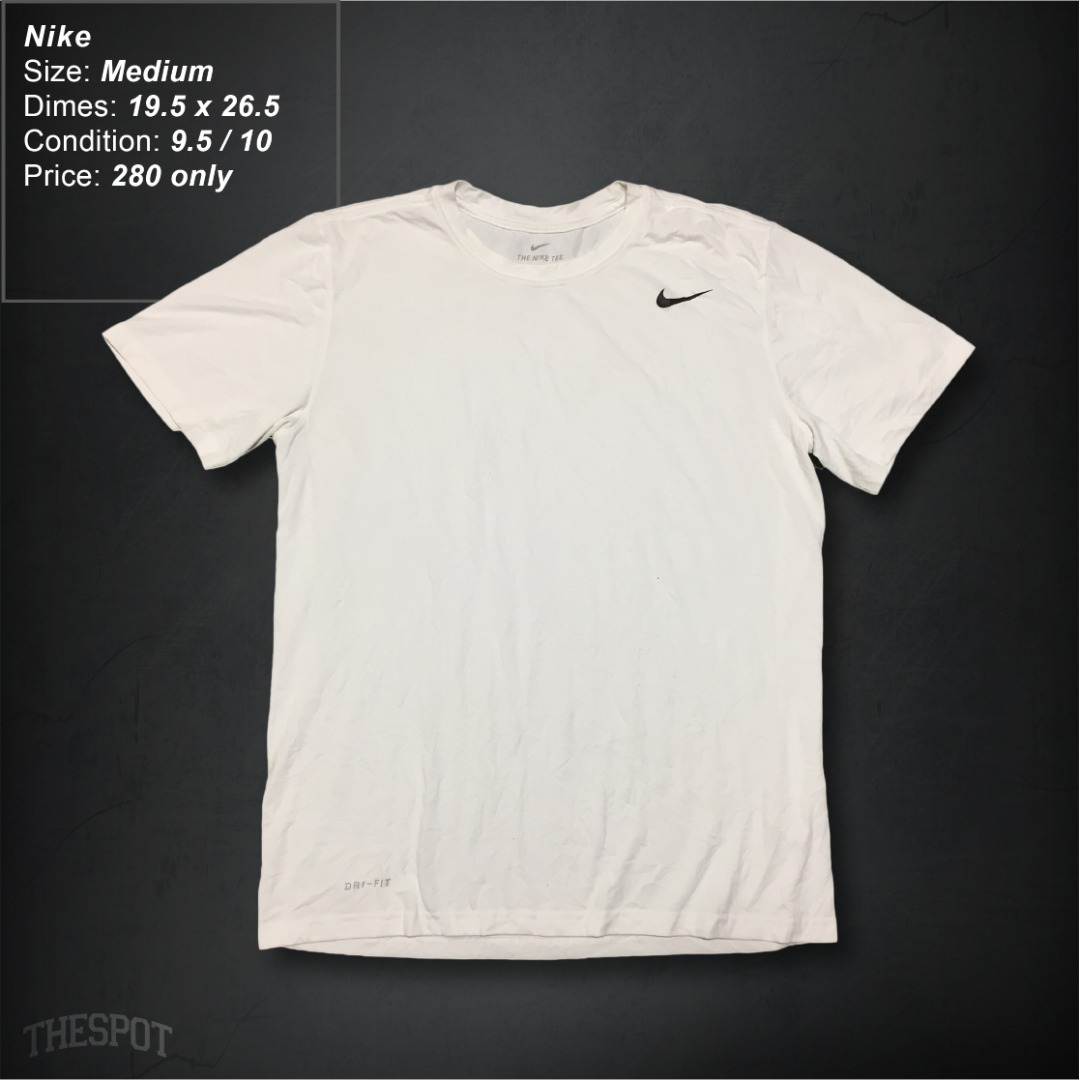 mens white dri fit shirt