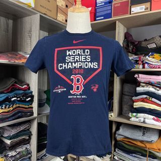 Boston Red Sox T Shirt Men XL Adult Blue Nike MLB Baseball 2013 World Series