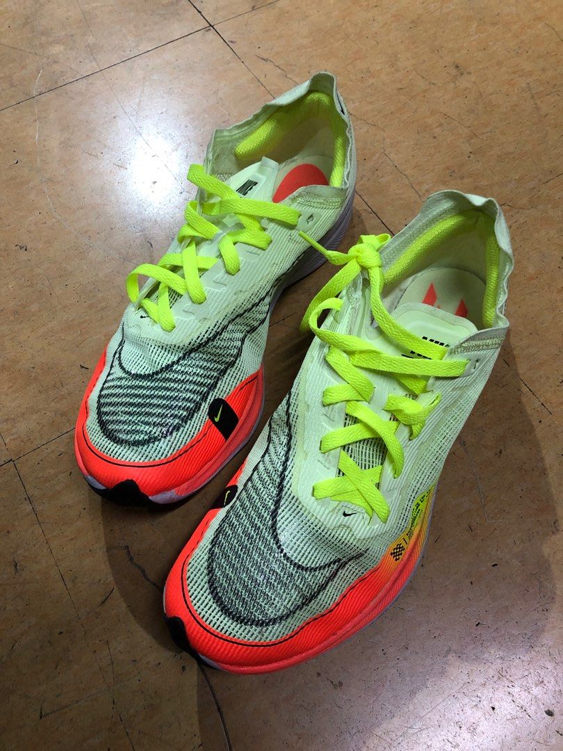 Nike ZoomX Vaporfly Next% 2 Volt/Hyper Orange Mens Running Shoes