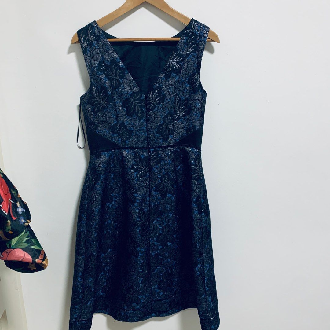 Oasis navy lace dress sales