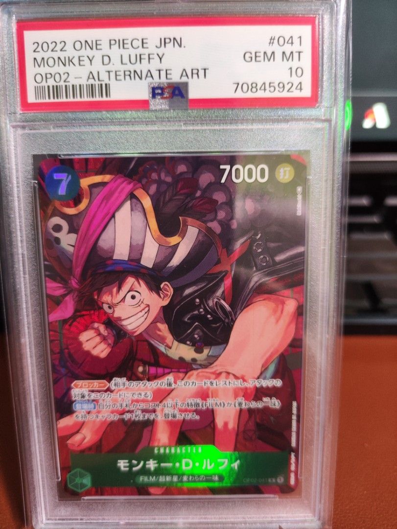 JapOn - Monkey D. Luffy P-041 Promo Pirates Party Vol.5 English - PSA 10 - Foto 5