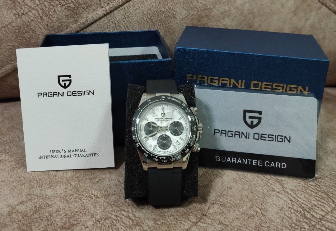 Pagani Design Daytona Quartz - Dây thép - Màu xanh Blue - 40mm - Seiko