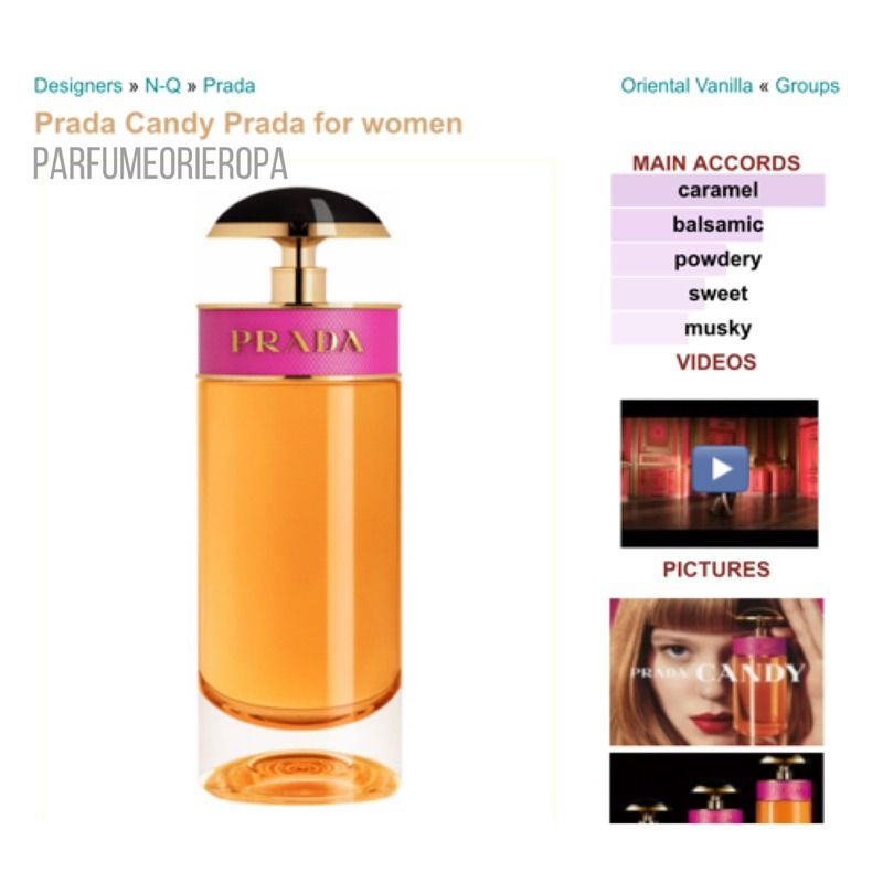 Aroma parfum shop prada candy