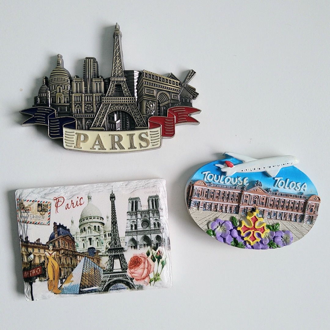 Aimant Frigo Souvenir Paris Tour Eiffel – 17x5 Cm, Neuf Sous Blister, Cadeau Touristique