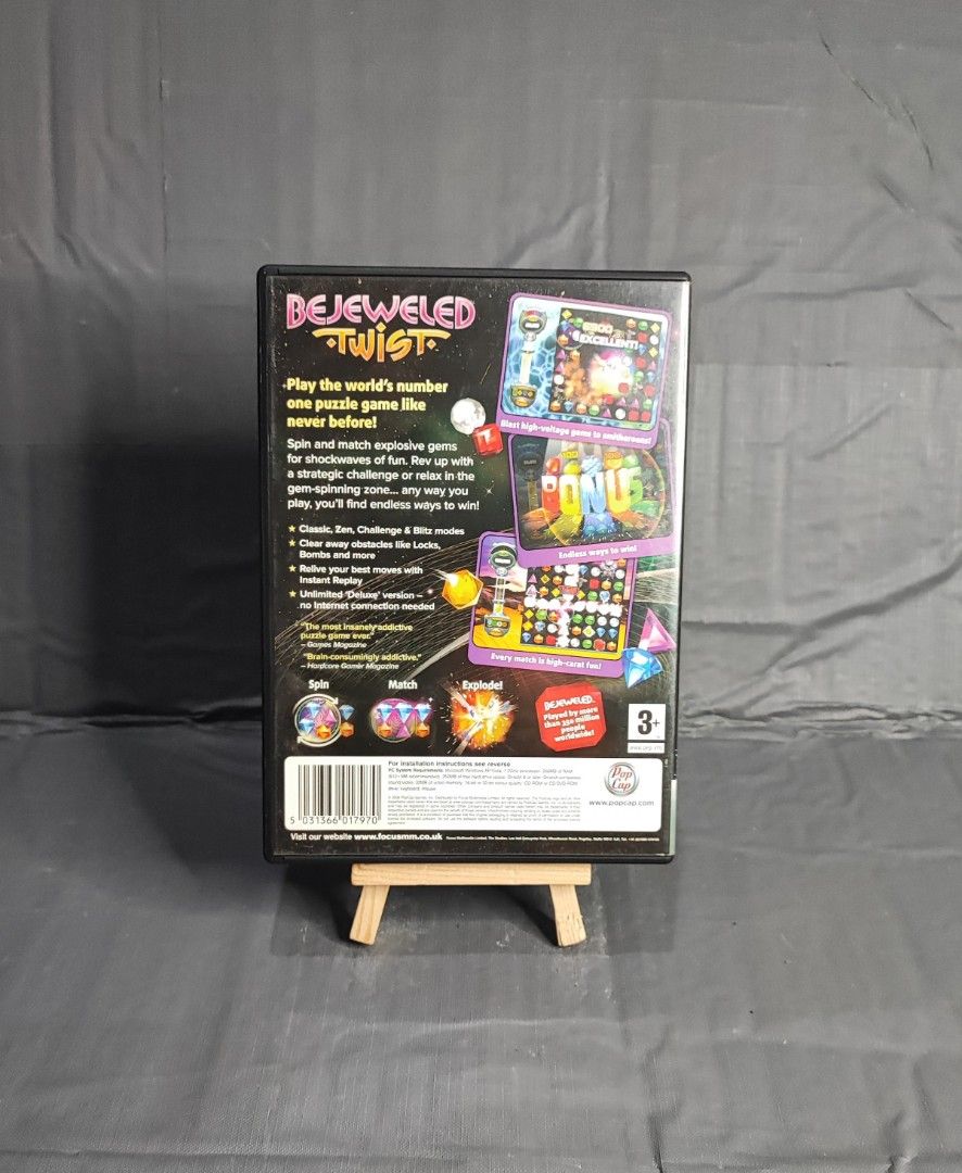 PC Games Bejeweled Twist (Category: Others) located in Malolos. Submitted by ricojoie_collection (Listing ID 1220979554, Image 2). Description: PC Games Welcome to my shop! Our products are part of our collection . You can chat with us if you have any questions. Happy shopping.