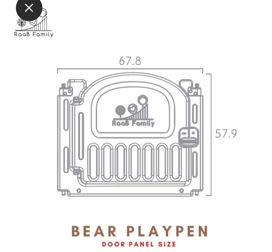 Playpen doors bear playpen raab family, Babies & Kids, Infant Playtime on Carousell