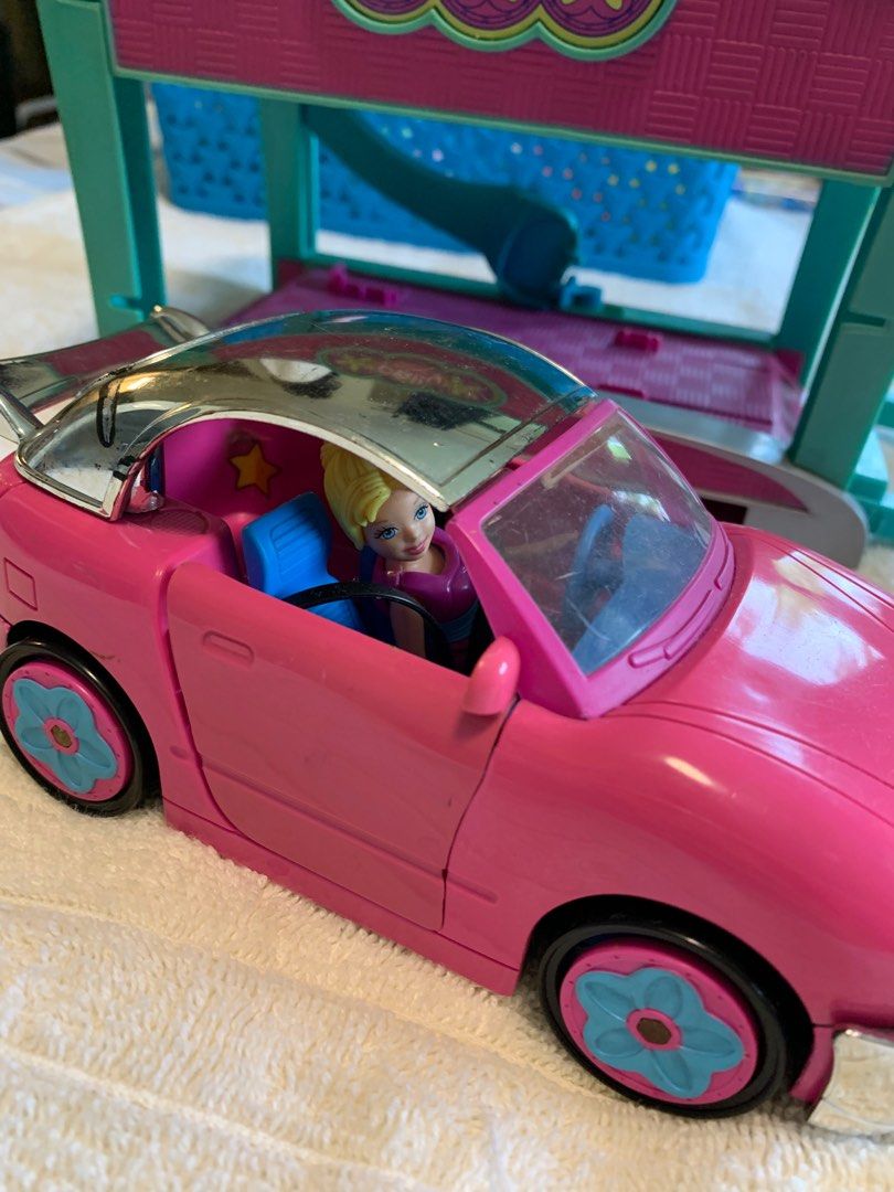 Polly Pocket car with garage on Carousell