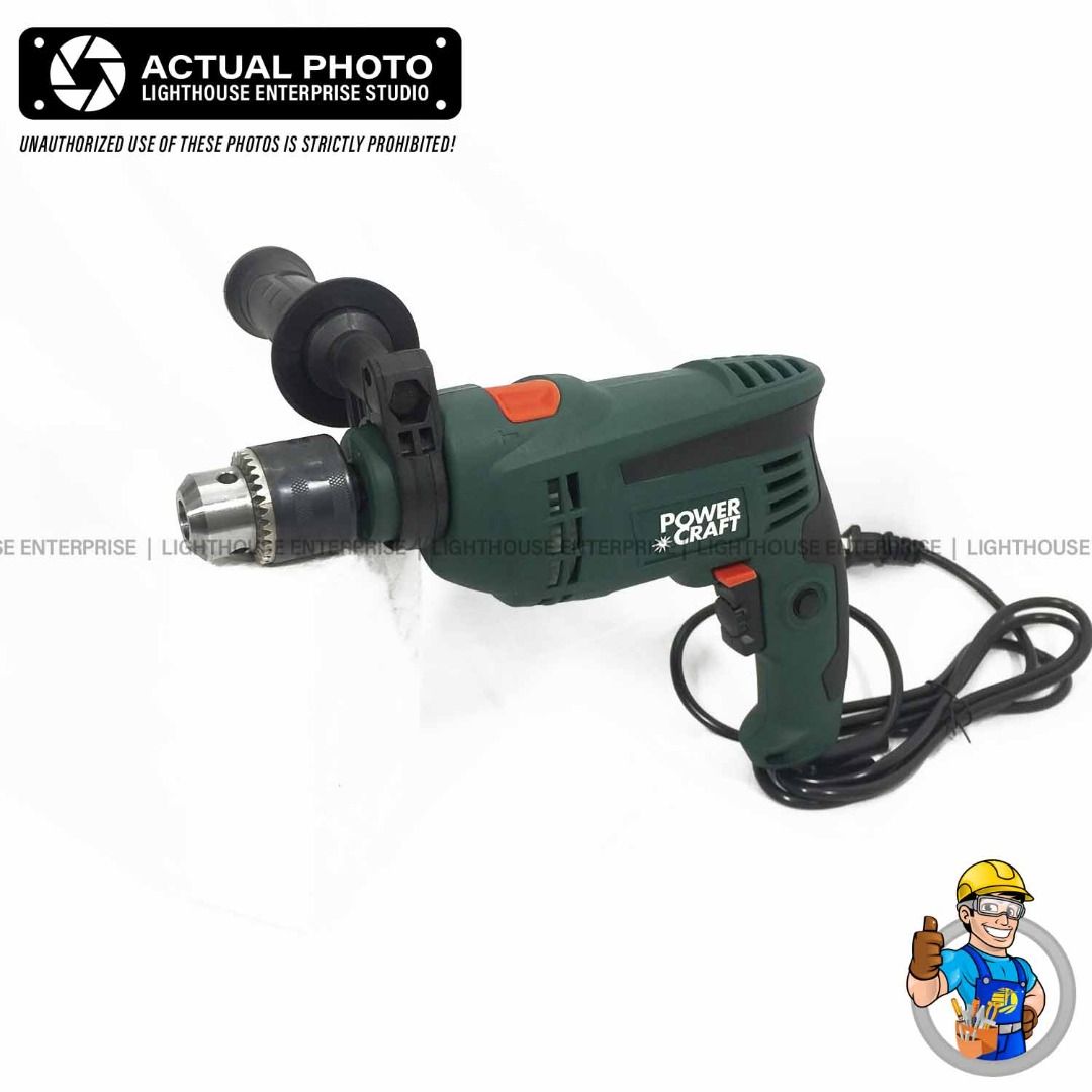 POWERCRAFT 13MM 850W Impact Drill / Percussion Drill (PHD 13-800 RVA) w ...