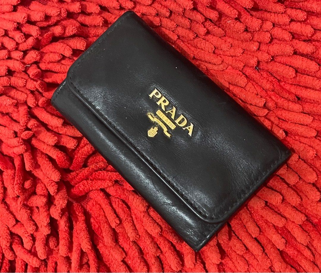 Prada Saffiano leather key case Women s Fashion Bags Wallets Wallets Card Holders on Carousell