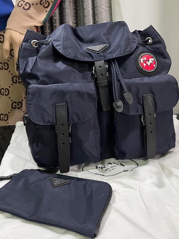 Prada unisex backpack size 30x35x15cm, Luxury, Bags & Wallets on Carousell