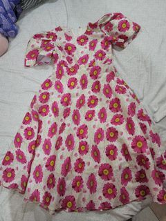 PRELOVED FLORAL KIDS FILIPINIANA DRESS (6 Y.O.)