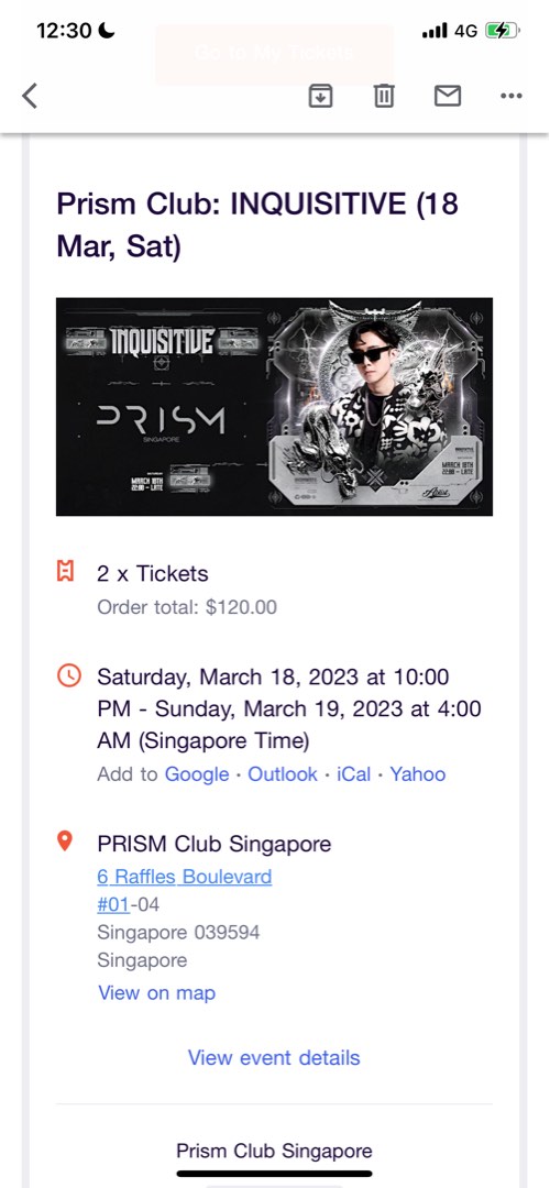 Prism Club Tickets Inquisitive, Tickets & Vouchers, Event Tickets on