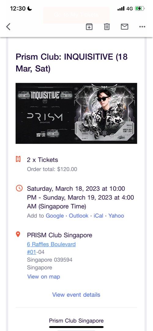 Prism Club Tickets Inquisitive, Tickets & Vouchers, Event Tickets on