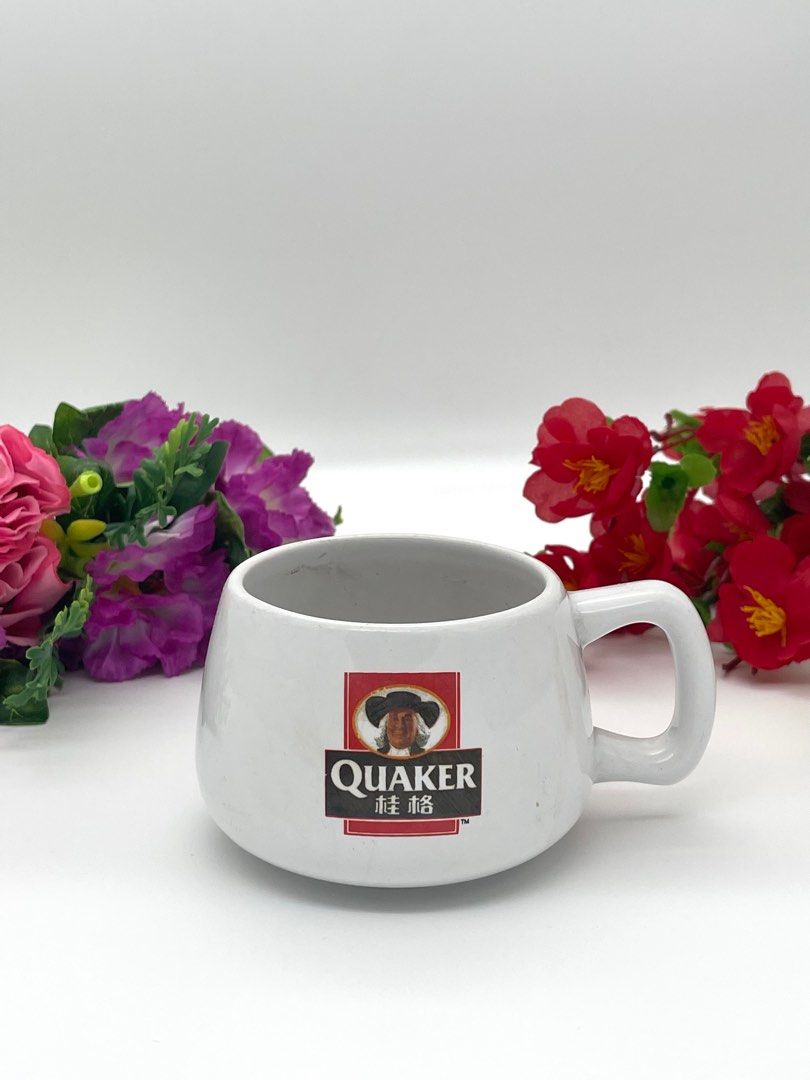 Quaker Oats glassware ceramic mug cup, Furniture & Home Living ...