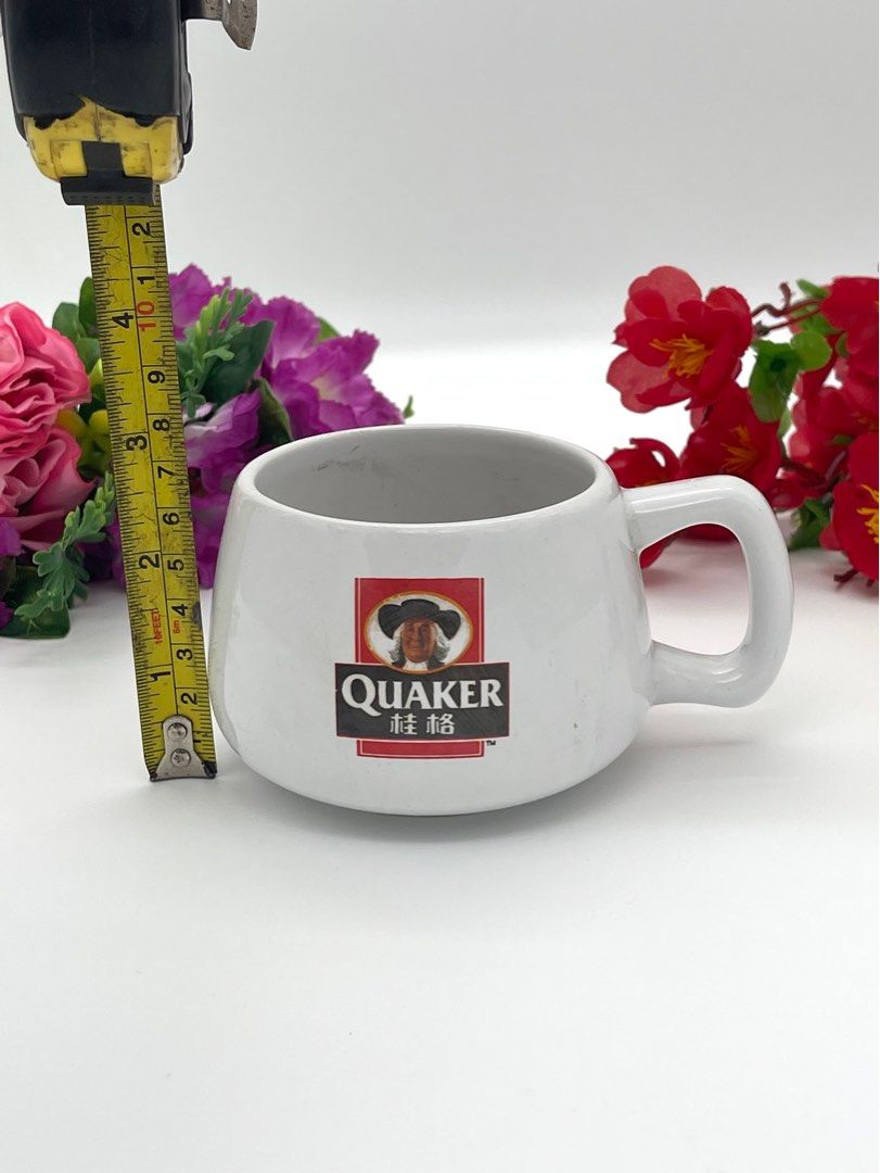 Quaker Oats glassware ceramic mug cup, Furniture & Home Living ...