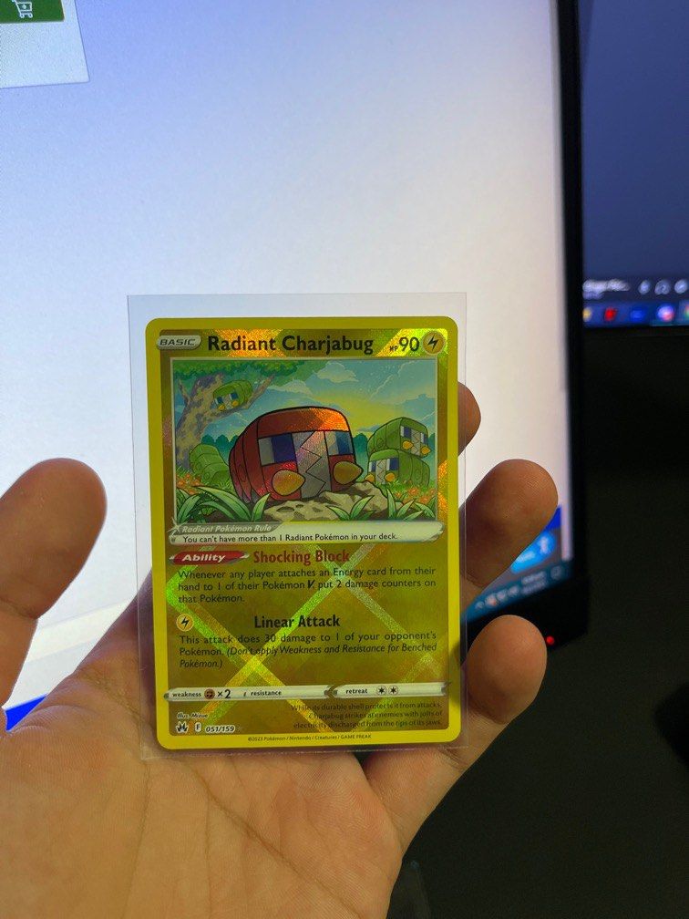Radiant Charjabug- 051/159 - RR, Hobbies & Toys, Toys & Games on Carousell