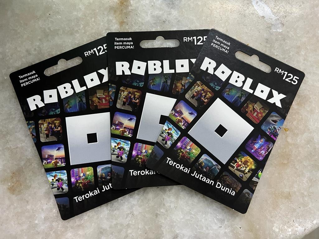 Roblox Gift Card Topup (RM 125), Hobbies & Toys, Toys & Games on Carousell