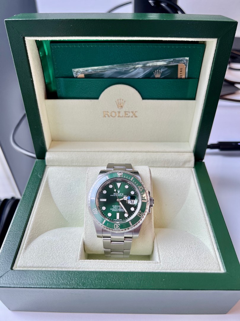 Rolex Submariner Hulk 116610LV - Full Set, Luxury, Watches on Carousell