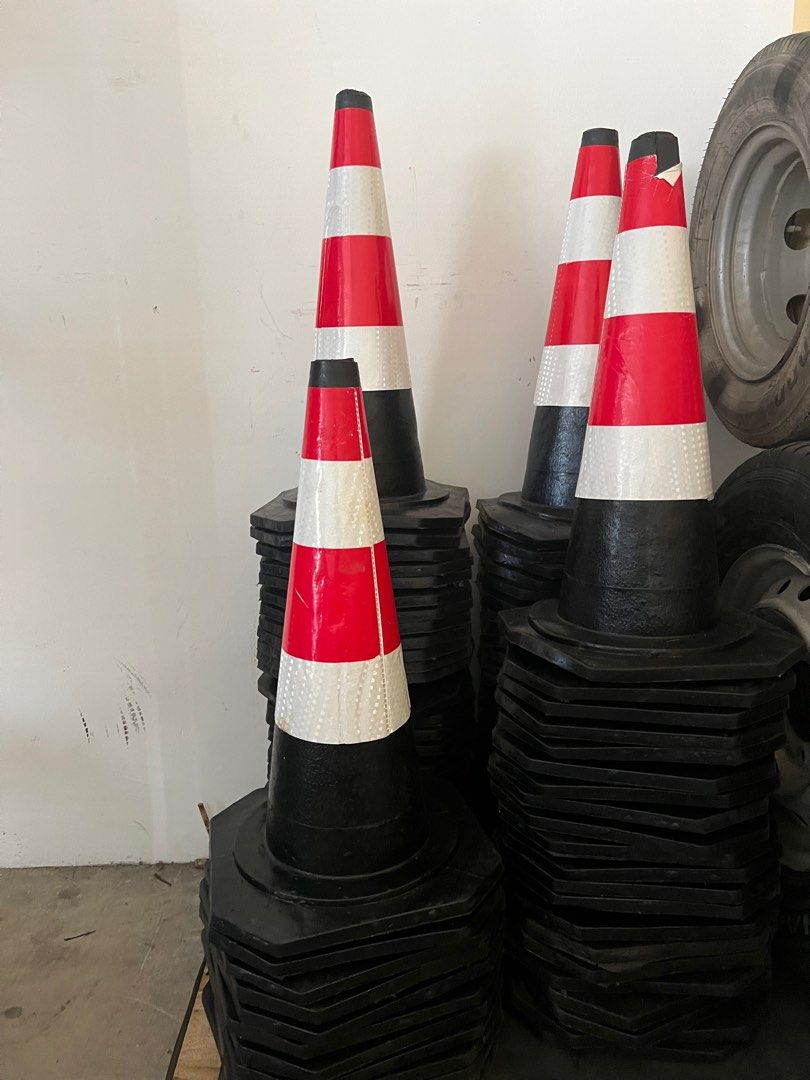 Rubber Safety Cone for Traffic, Isolation Area SG seller, Everything