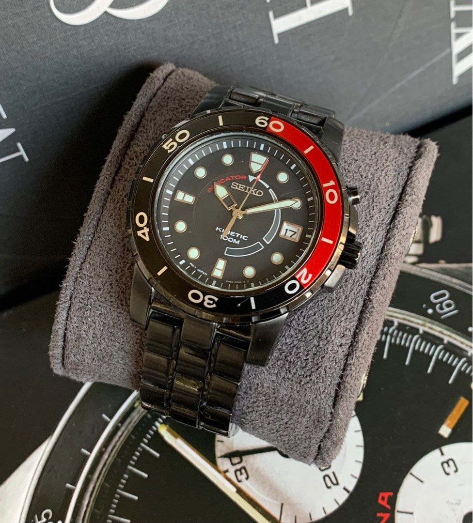 Seiko Kenetic Black PVD, Men's Fashion, Watches & Accessories, Watches on  Carousell