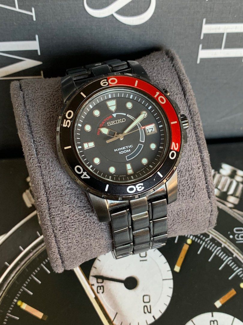 Seiko Kenetic Black PVD, Men's Fashion, Watches & Accessories, Watches on  Carousell