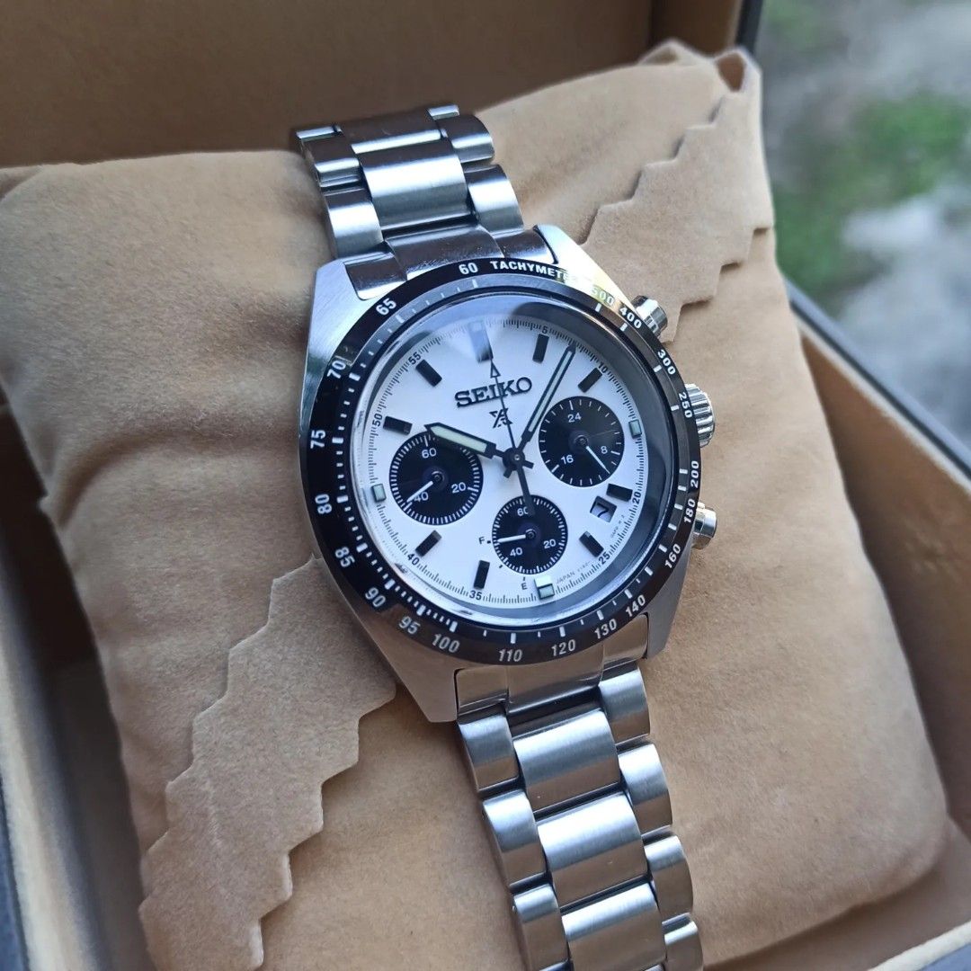 Seiko Prospex - Solar Panda Speedtimer JDM SBDL085 (SSC813P1) -  Chronograph, Luxury, Watches on Carousell