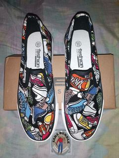 SHOES FULL PRINT SLIP ON 
SAIZ 42 / 8UK